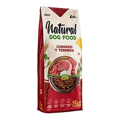 Natūralus ėdalas šunims ėriena ir veršiena 15kg. 62% mėsos - be vištienos