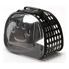 Zoomtopia Sac transport chat pliable 42x26x35cm noir maille