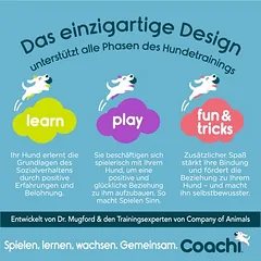 Coachi dresūros dummy šunims, Dydis L, šviesiai mėlyna — 4 nuotrauka