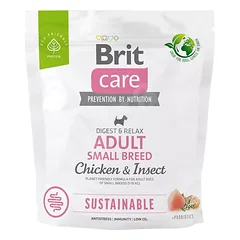BRIT Care Sustainable Adult Small Breed su vištiena ir vabzdžiais 1 kg