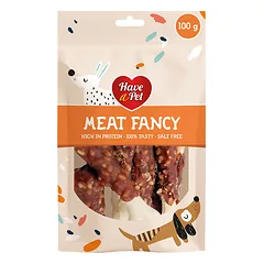 HAP Meat Fancy triušių kojos su ryžiais skanėstai šunims, 100 g parduotuvėje Petz.lt