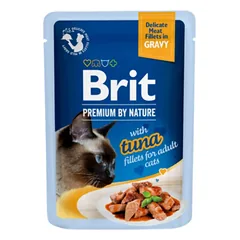 Brit Premium Delicate Tuna in Gravy konservai katėms tuno filė padaže