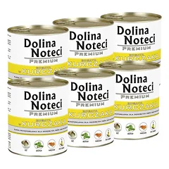 Konservai šunims su vištiena Dolina Noteci Premium, 6 x 800 g