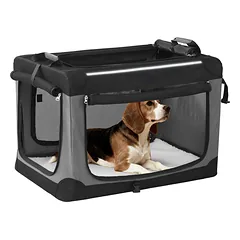Sulankstoma šunų transportavimo dėžė, 600D Oxford audinys, 76x53x53 cm — 2 nuotrauka