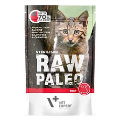 Raw Paleo guliašas sterilizuotoms katėms su jautiena 12x100g