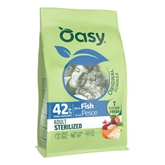 Oasy Original Sterilized sausas pašaras su žuvimi katėms