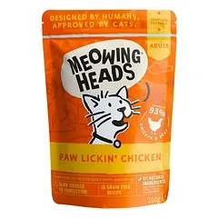 MEOWING HEADS Paw Lickin’ Chicken (vištiena/jautiena) 100g 10vnt