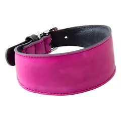 Das Lederband Windhundhalsband Vancouver Violet/Black