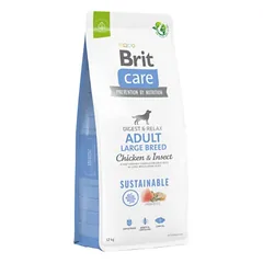 Brit Care Sustainable Adult Large Breed Chicken&Insect sausas maistas didelių veislių šunims
