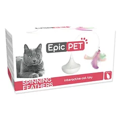 Plaček Cat Epic Pet Spinning Feathers žaislas katėms, besisukantis su plunksnomis, 8 cm — 2 nuotrauka