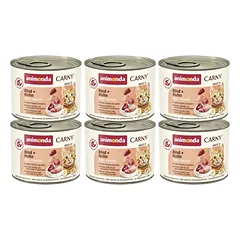 ANIMONDA Cat Carny Adult skonis: jautiena ir vištiena 200g x6