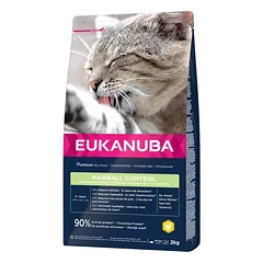 EUKANUBA Cat Hairball Control Adult All Breeds Chicken & Liver 2 kg
