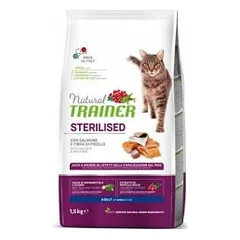 Trainer Natural Adult sterilised Cat with Salmon 10kg
