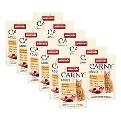 ANIMONDA Carny Adult Pouch Vištienos kokteilis 12x85g drėgnas maistas katėms