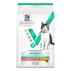 Hill's Vet Essentials Cat Neutered Young Adult +Weight 1-6, veterinarinis maistas katėms 1,5 kg