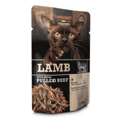 Leonardo Pulled Beef konservai su ėriena ir plėšyta jautiena katėms