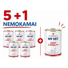 WF VET Joint & Mobility šunims, 5x400g + 400g NEMOKAMAI