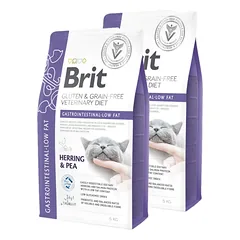 BRIT GF Veterinary Diets Cat Gastrointestinal-Low Fat 2x5kg