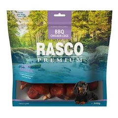 Skanėstai šunims – Rasco Premium, minkštas užkandis, BBQ vištienos šlaunelės, 500 g