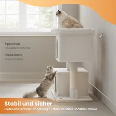 Kačių draskyklė 101 cm su dideliu stovu — 4 nuotrauka