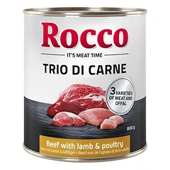 Rocco Classic Trio di Carne drėgnas maistas šunims 6 x 800 g — 4 nuotrauka