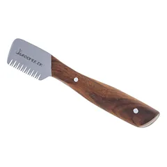 Groomer.dk Danish Classic Knife - klasikinis trimeris su medine rankena, Coarse — 3 nuotrauka