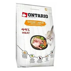 Ontario Cat Adult Short Hair Duck & Chicken 2 kg