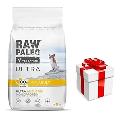 Vetexpert Raw Paleo Ultra Turkey Adult Mini 2kg + Staigmena ŠUNIUI