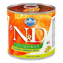 Farmina N&D Dog Pumpkin All Breeds su šerniena, moliūgu ir obuoliais, drėgnas maistas šunims 285 g