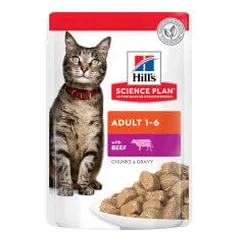 Hill's Science Plan Adult Beef guliašas su jautiena katėms - Pet24