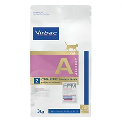 Virbac HPMD Cat Hypoallergy su hidrolizuotu lašišos baltymu, veterinarinis maistas katėms 3 kg — 2 nuotrauka