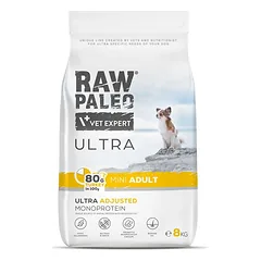 RAW PALEO Ultra Turkey Mini Adult 8kg mažų veislių suaugusiems šunims kalakutiena