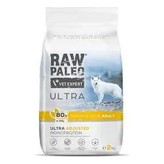 Raw Paleo Vet Expert Ultra Turkey Medium&Large Adult begrūdis, sausas maistas šunims, 2 kg