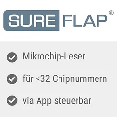 SureFlap Connect kačių durelės su mikroschema, SureFlap mikroschemų kačių durelės baltos (naudojamos tik su SureFlap Hub) — 3 nuotrauka