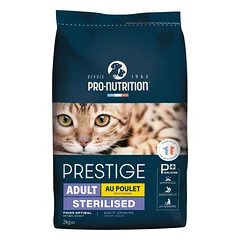 Pro-Nutrition Prestige sterilised adult chicken sausas maistas sterilizuotoms katėms su vištiena 10kg