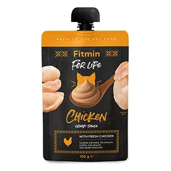 Fitmin For Life Cream Sauce Chicken mėsos tyrelė katėms, 100 g