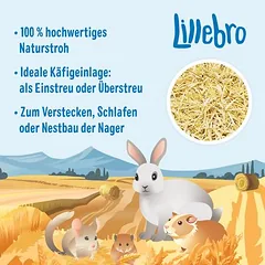 Lillebro natūralūs šiaudai, 3 kg — 2 nuotrauka