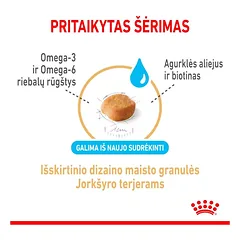 Royal Canin Yorkshire Terrier 8+ sausas pašaras šunims, BHN 1.5kg — 4 nuotrauka