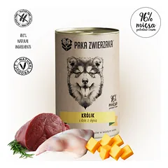 Paka Zwierzaka Triušis ir šernas su moliūgais 400g 