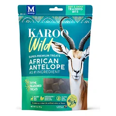 Karoo Wild skanėstai šunims su antilope ir čiobreliais, 113g