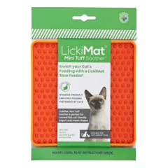 Laižymo kilimėlis LickiMat Cat Soother Tuff, oranžinis