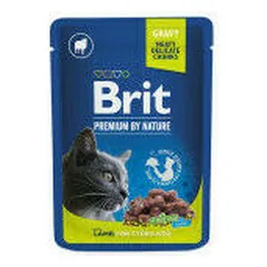 Brit Premium Cat Pouch Lamb for Sterilised 100 g photo