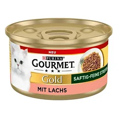 Gourmet Gold Saftig-Feine Streifen drėgnas maistas katėms, ekonominė pakuotė 24 x 85 g — 5 nuotrauka