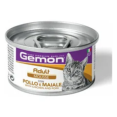 Gemon Cat Mousse Adult with Chicken and Pork 85 g