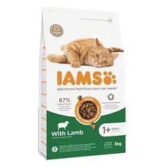 Sausas kačių maistas - IAMS CAT ADULT LAMB, 3 kg