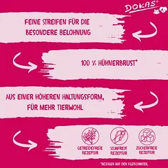 Dokas vištienos krūtinėlės juostelės, skanėstai šunims — 5 nuotrauka
