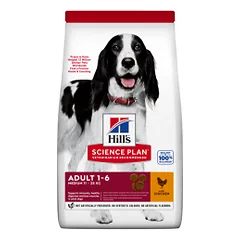 Hill's SP Canine Adult Medium Chicken (vidutinių veislių suaugusiems šunims su vištiena)
