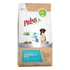 PRINS PROCARE HERRING AND RICE HYPOALERGENIC SAUSAS MAISTAS ALERGIŠKIEMS SUAUGUSIEMS ŠUNIMS 3kg – 12kg nuotrauka