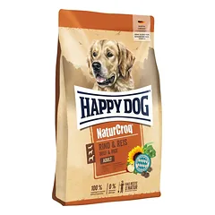 HAPPY DOG NaturCroq Rind & Reis 11 kg jautiena ir ryžiai, sausa maistas šunims