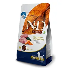 2 vnt. FARMINA N&D BROWN – DOG Dry Lamb Spirulina&Carrot ADULT MINI 2 kg